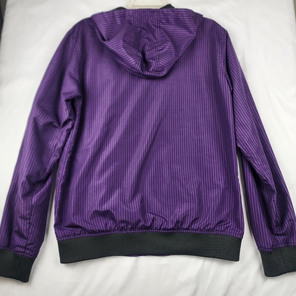ProEdge Purple Striped Zip-Up Jacket WAP 74 Big Boys Size 14-15+ Years